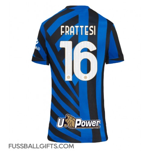 Inter Milan Davide Frattesi #16 Fußballbekleidung Heimtrikot Damen 2024-25 Kurzarm